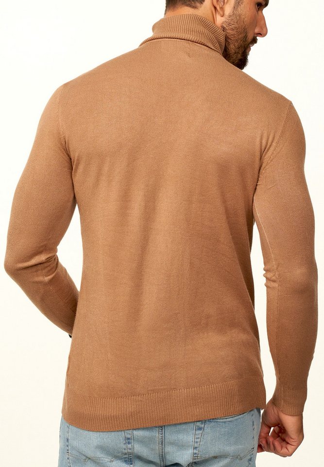 DAILY COTTON Rollkragenpullover als Feinstrick Pulli in Slim Fit für Herren Männer Winterpullover - Casual & Business Look Rolli – Bild 5 von 5