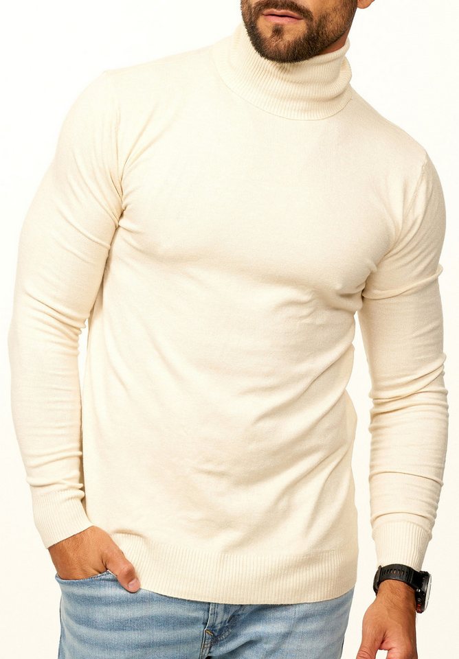 DAILY COTTON Rollkragenpullover als Feinstrick Pulli in Slim Fit für Herren Männer Winterpullover - Casual & Business Look Rolli – Bild 2 von 5