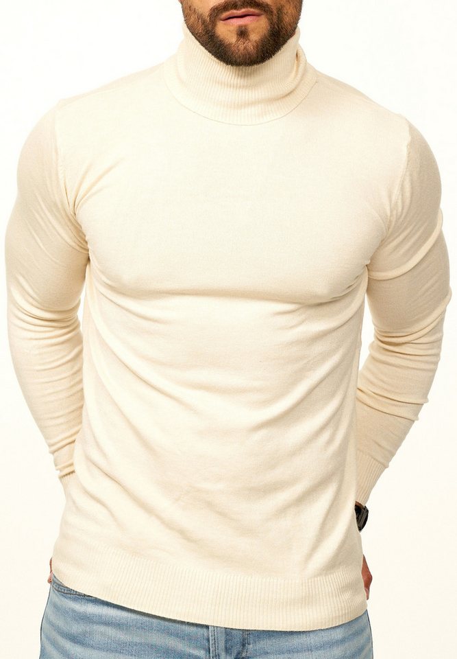 DAILY COTTON Rollkragenpullover als Feinstrick Pulli in Slim Fit für Herren Männer Winterpullover - Casual & Business Look Rolli – Bild 5 von 5