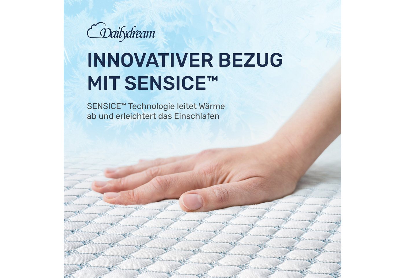 Dailydream, Topper Ersatzbezug Matratzentopper Cool Touch, Kühlende SENSICE-Technologie für ein spürbar kühles Liegegefühl – Bild 3 von 4