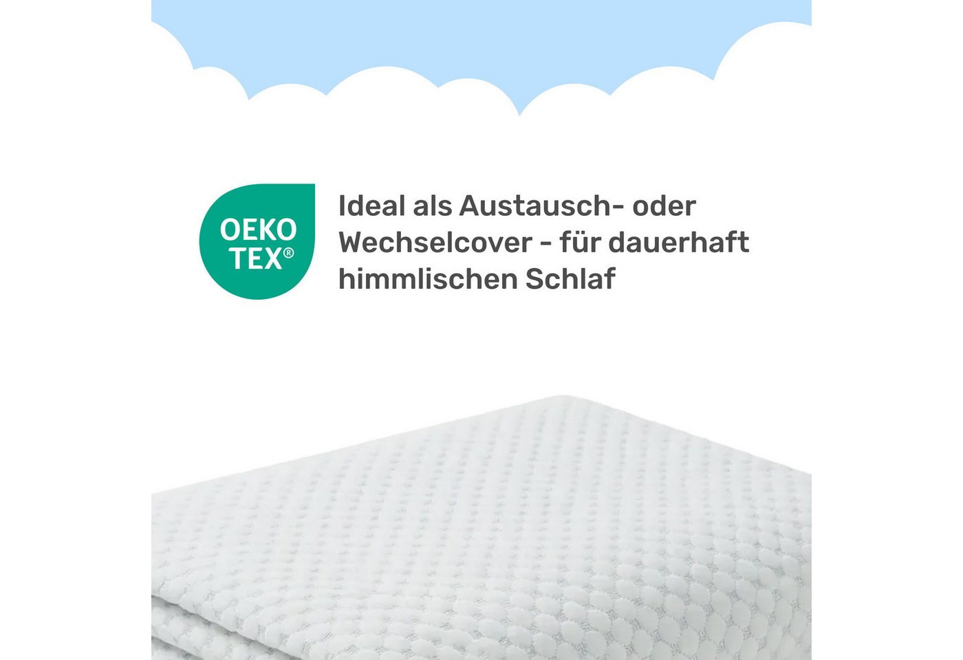 Dailydream, Topper Ersatzbezug Matratzentopper Cool Touch, Kühlende SENSICE-Technologie für ein spürbar kühles Liegegefühl – Bild 4 von 4