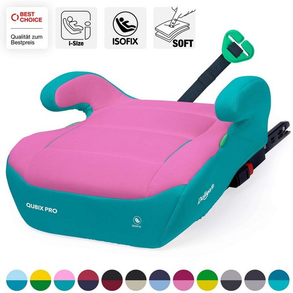Daliya® Kindersitzerhöhung QUBIX PRO ISOFIX Kindersitz, ab: ab 6 Jahre oder 125cm Körpergröße, bis: bis 12 Jahre oder 150cm Körpergröße, ab: 125 cm, bis: 150 cm