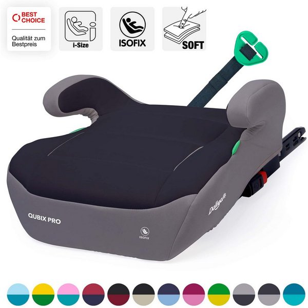 Daliya® Kindersitzerhöhung QUBIX PRO ISOFIX Kindersitz, ab: ab 6 Jahre oder 125cm Körpergröße, bis: bis 12 Jahre oder 150cm Körpergröße, ab: 125 cm, bis: 150 cm
