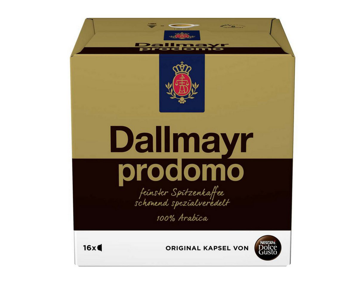 DALLMAYR Kaffee, Nescafe Dolce Gusto Dallmayr Prodomo Arabica 16 Kaffekapseln 3er Pack – Bild 2 von 3