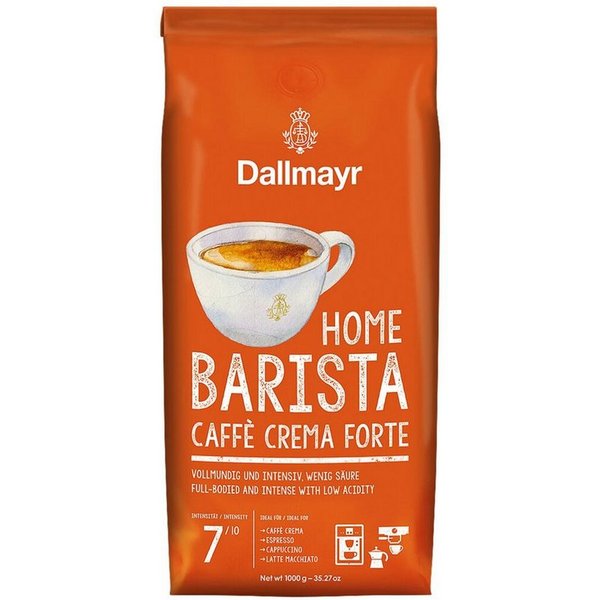 DALLMAYR Kaffee Caffè Crema Forte, 1000 g, ganze Bohnen