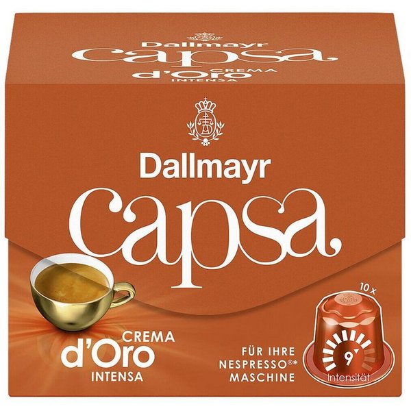 DALLMAYR Kaffee capsa Crema d'Oro intensa, 10 Kapseln