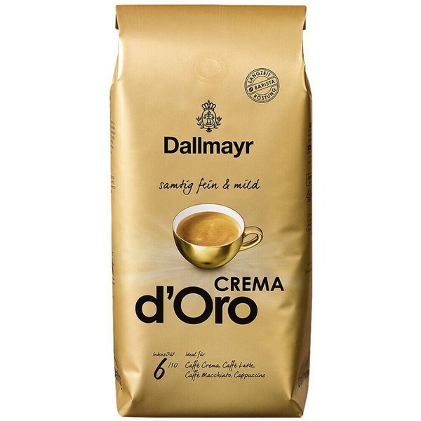 DALLMAYR Kaffee CREMA d'Oro, 1 kg, ganze Bohnen