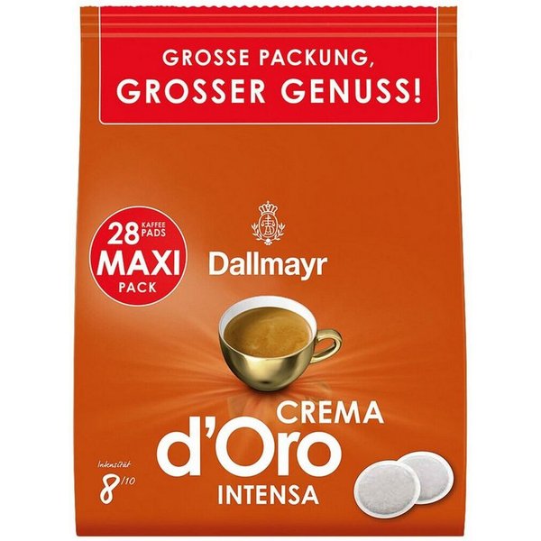 DALLMAYR Kaffee Crema d'Oro Intensa, 28 Kaffee-Pads
