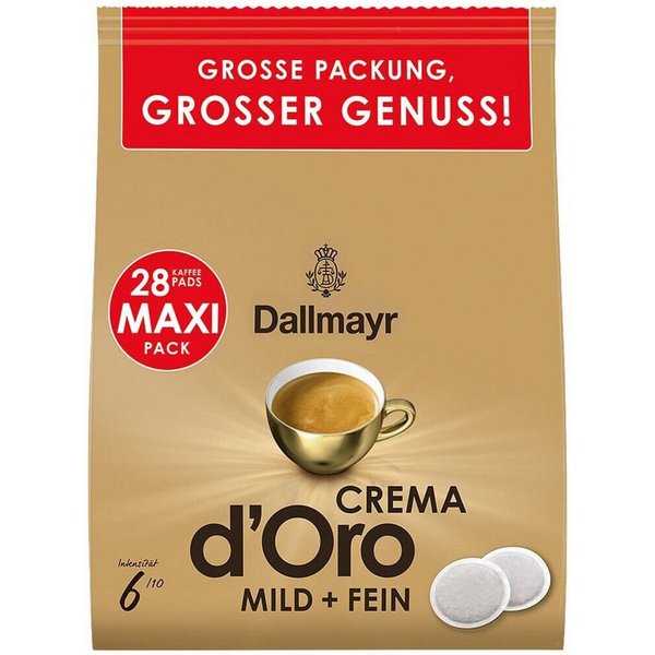 DALLMAYR Kaffee Crema d´Oro mild + fein, 28 Pads