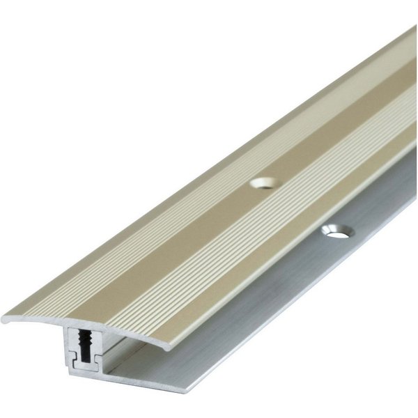Dalsys Übergangsprofil Profil flach aus Aluminium (90 cm, Champagner, 1-St), Für 8 mm Belagsstärke, aus eloxiertem Aluminium