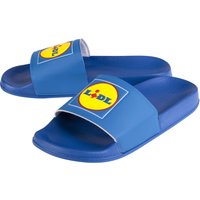 Damen Badepantolette Lidl (Blau, 41)