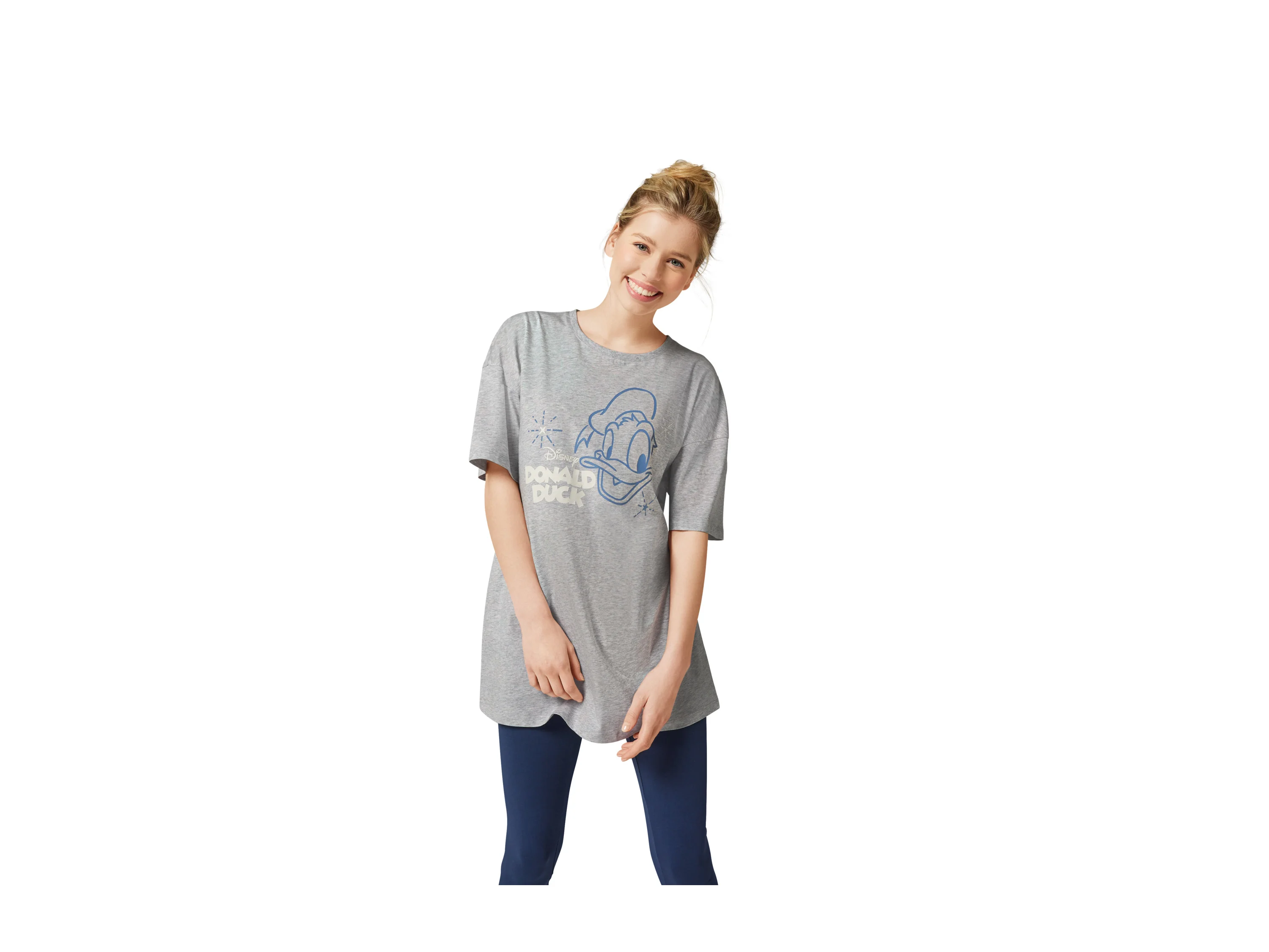 Damen Bigshirt (grau, XS(32/34)) – Bild 2 von 3