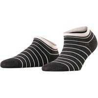 FALKE Damen FALKE Stripe Shimmer SN, Größe 39-42 in Grau