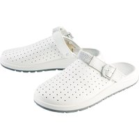 Damen Herren Berufsschuh Clog (Creme, 44)