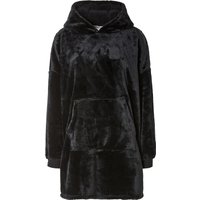 Damen Herren Pullover Oversize (Schwarz, S/M)