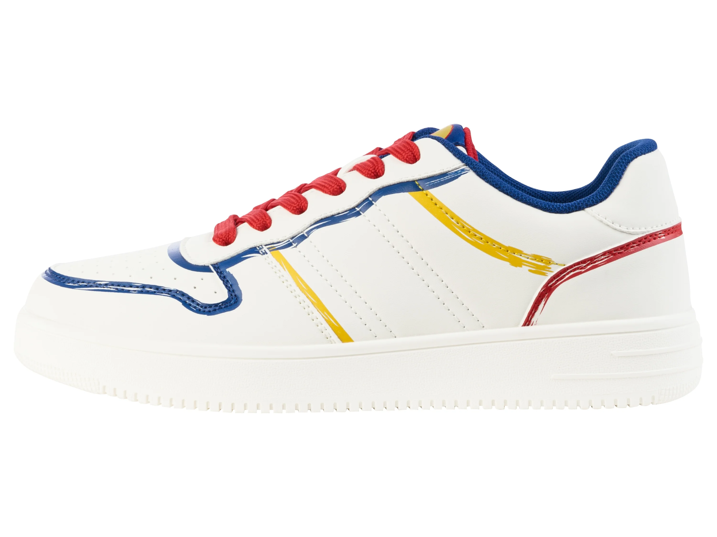 Damen Herren Sneaker Lidl (weiß/bunt, 44) – Bild 3 von 4