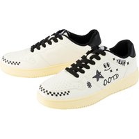 Damen Herren Sneaker Lidl (Weiß/schwarz, 42)