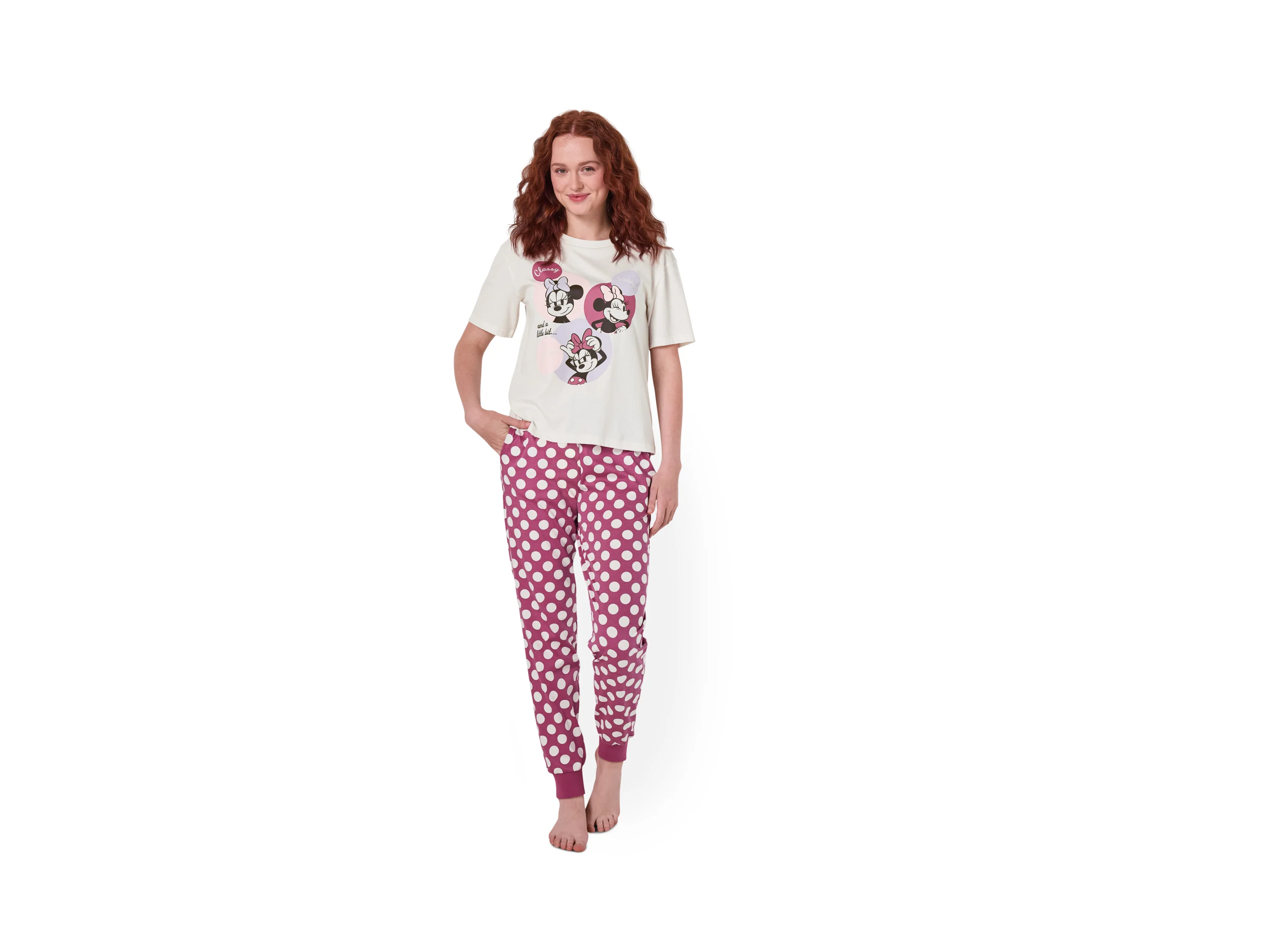 Damen Pyjama (Minnie, XS(32/34)) – Bild 2 von 4