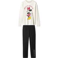 Damen Pyjama (Minnie Mouse/weiß, XS(32/34))