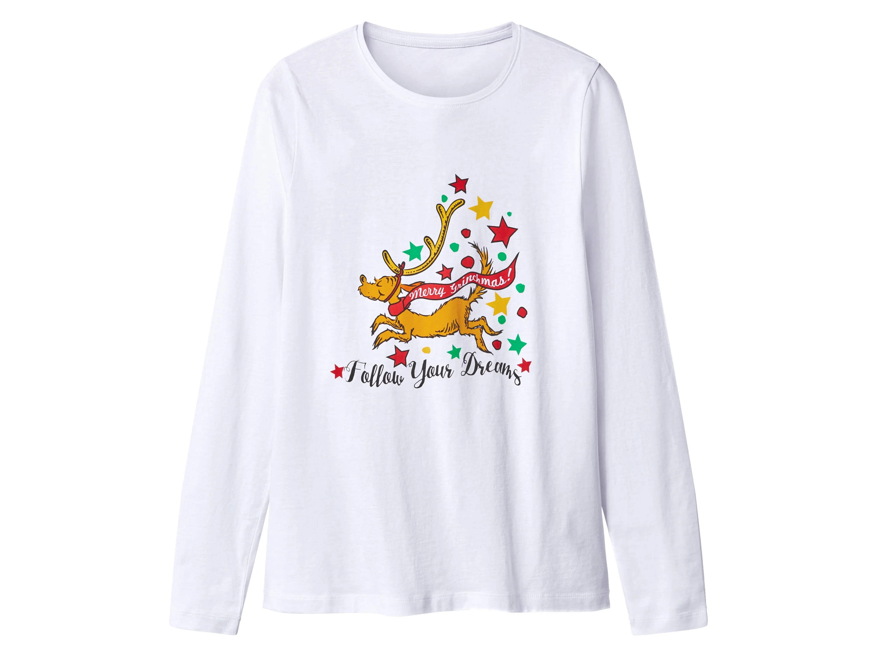 Damen Pyjama (weiß/rot, XS(32/34)) – Bild 3 von 4