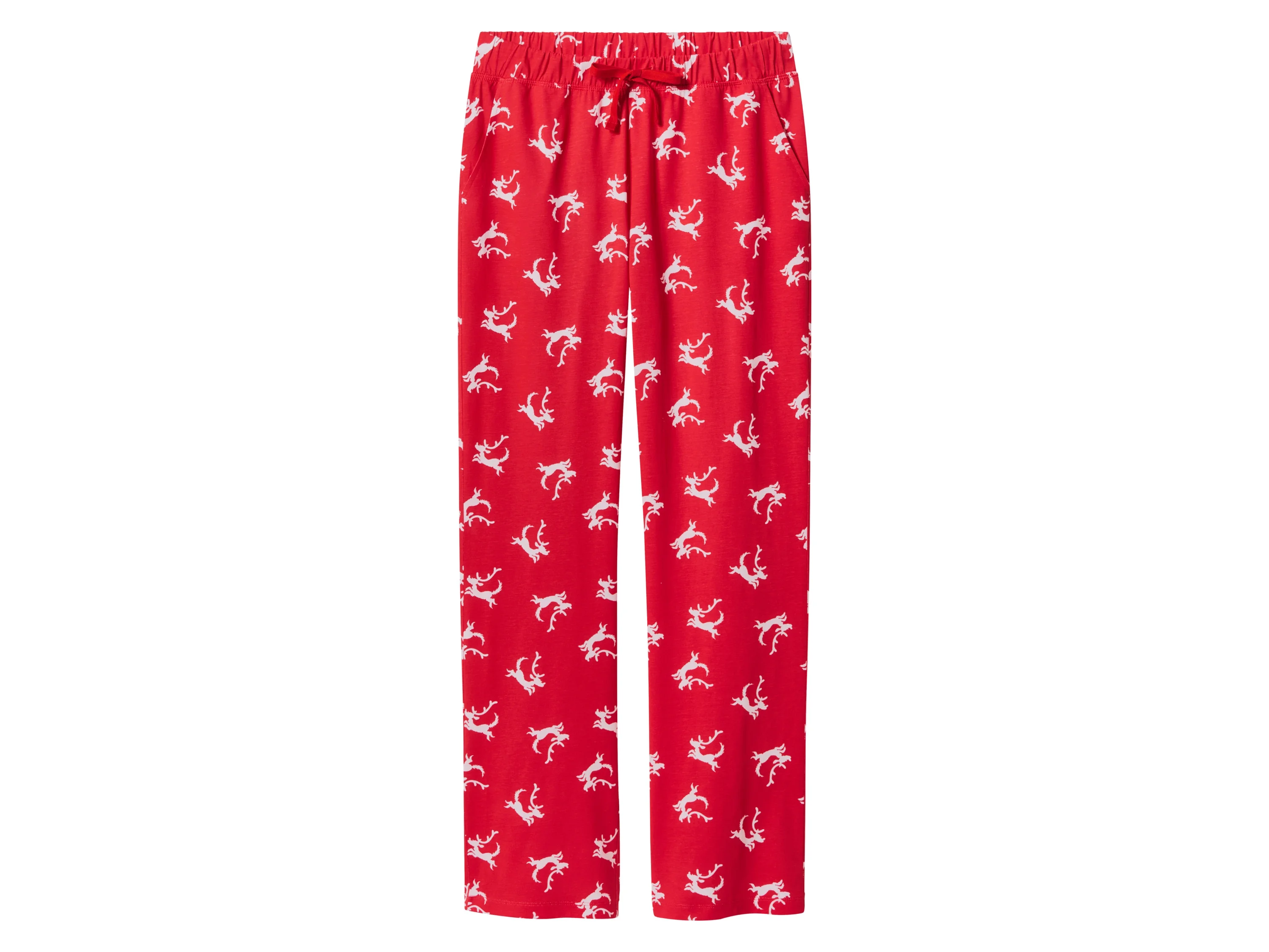 Damen Pyjama (weiß/rot, M(40/42)) – Bild 4 von 4