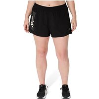 ASICS Damen Shorts Da ASICS ICON 4IN SHORT, Größe L in Schwarz
