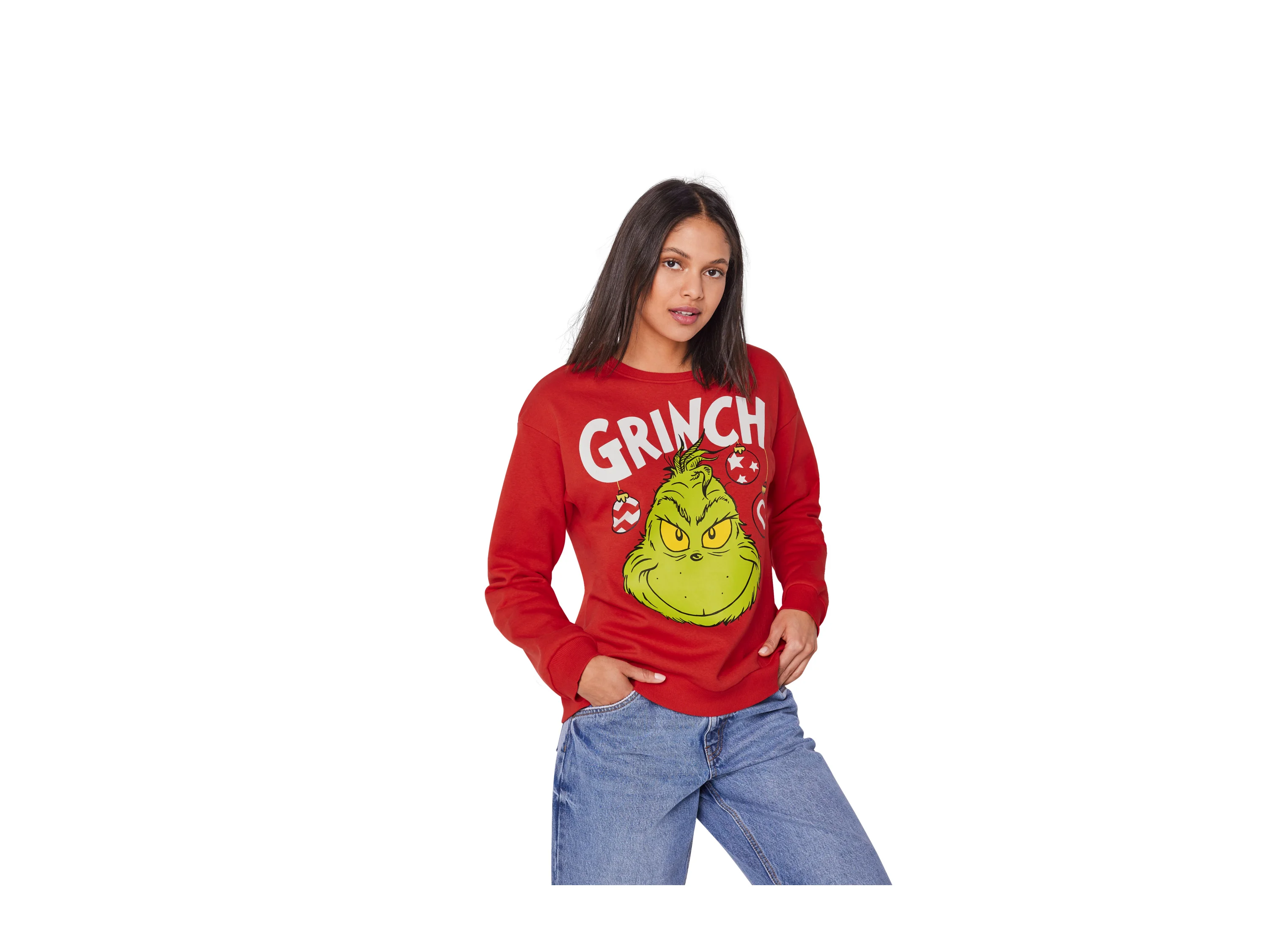 Damen Sweathoodie / Sweatpullover (Rot, M(40/42)) – Bild 2 von 4