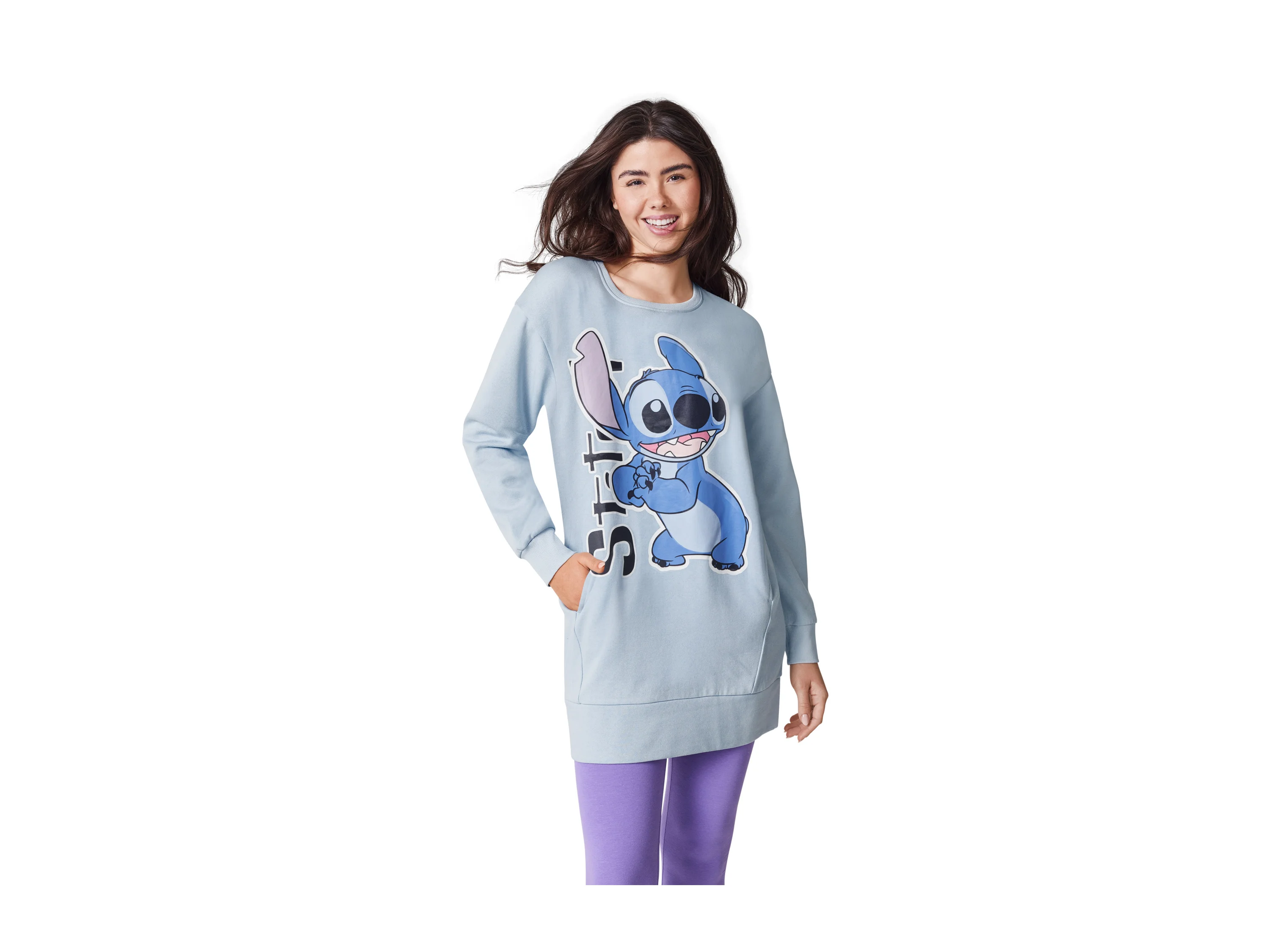 Damen Sweatkleid (Blau, XS(32/34)) – Bild 2 von 3
