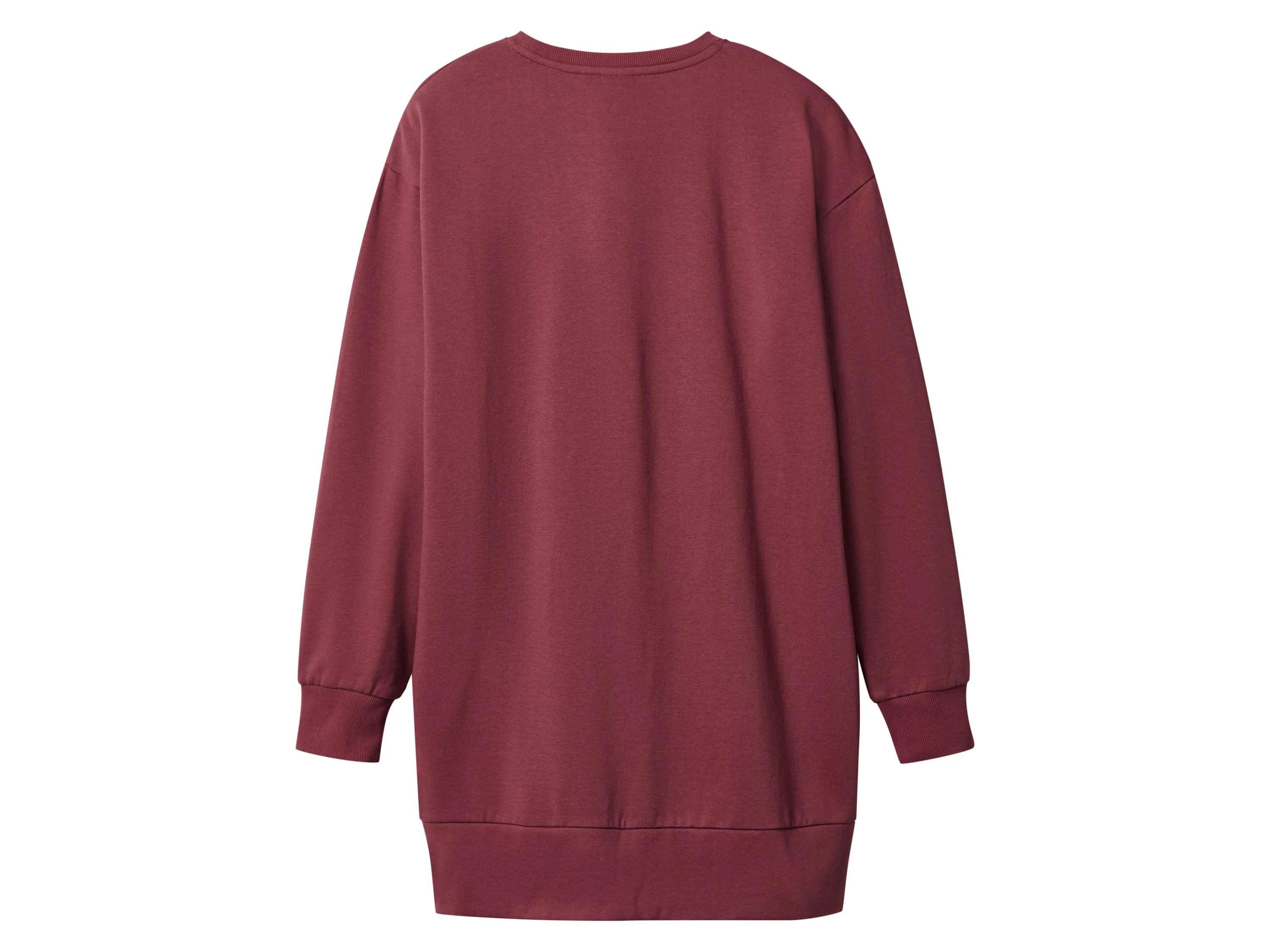 Damen Sweatkleid (Bordeaux, M(40/42)) – Bild 3 von 4