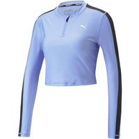 PUMA Damen Sweatshirt Puma Fit Eversculpt 1/4 Zi, Größe XS in Lila