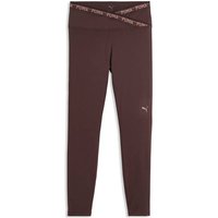PUMA Damen Tight W Puma Strong Cross Front Tight - HW 7/8, Größe XL in Grau