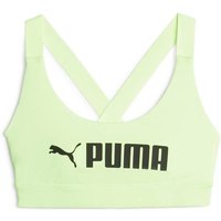 PUMA Damen Top Mid Impact Puma Fit Bra, Größe L in Grün