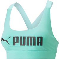 PUMA Damen Top Mid Impact Puma Fit Bra, Größe L in Grün