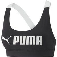 PUMA Damen Top Mid Impact Puma Fit Bra, Größe L in Schwarz