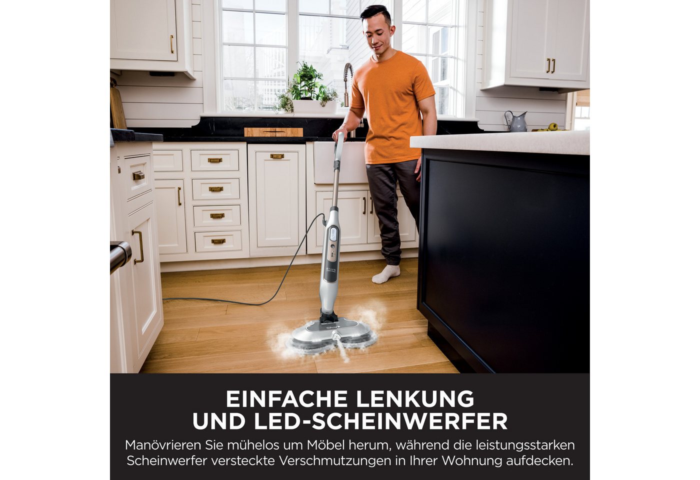 Shark Dampfreiniger Shark Steam & Scrub mit Steam Blaster Technologie S8201EU, 1120 W – Bild 5 von 5