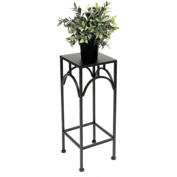 DanDiBo Blumenhocker Metall Schwarz Eckig 50 cm Blumenständer 96132 S Beistelltisch