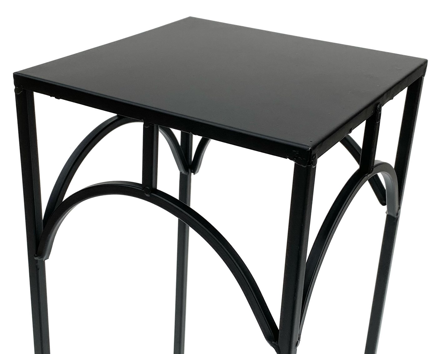 DanDiBo Blumenhocker Metall Schwarz Eckig 50 cm Blumenständer 96132 S Beistelltisch – Bild 4 von 5
