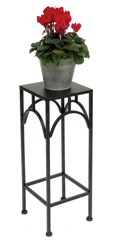 DanDiBo Blumenhocker Metall Schwarz Eckig 50 cm Blumenständer 96132 S Beistelltisch – Bild 5 von 5