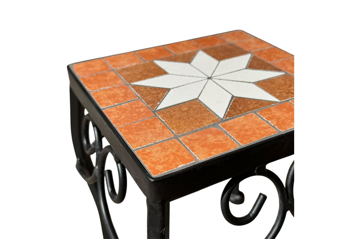 DanDiBo Blumenhocker Mosaik Eckig Blumenständer Beistelltisch Mosaiktisch – Bild 4 von 5