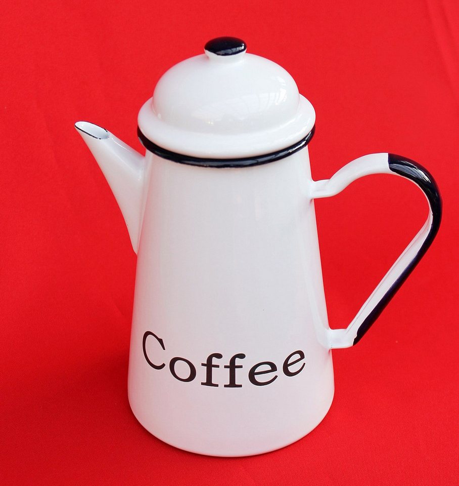 DanDiBo Teekanne 578TB Coffee 1,0 L emailliert 22 cm Wasserkanne Kanne Emaille – Bild 5 von 5