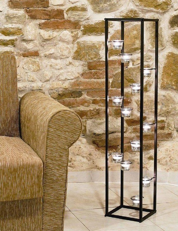DanDiBo Teelichthalter Lichtsäule Teelichthalter 100 cm Teelicht Ständer für 12 Teelichter, Kerzenhalter pulverbeschichtet – Bild 5 von 5