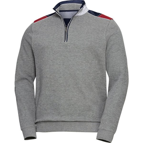 Daniel Hechter Troyer aus Baumwolle Bequemer Pullover mit Half-Zipp