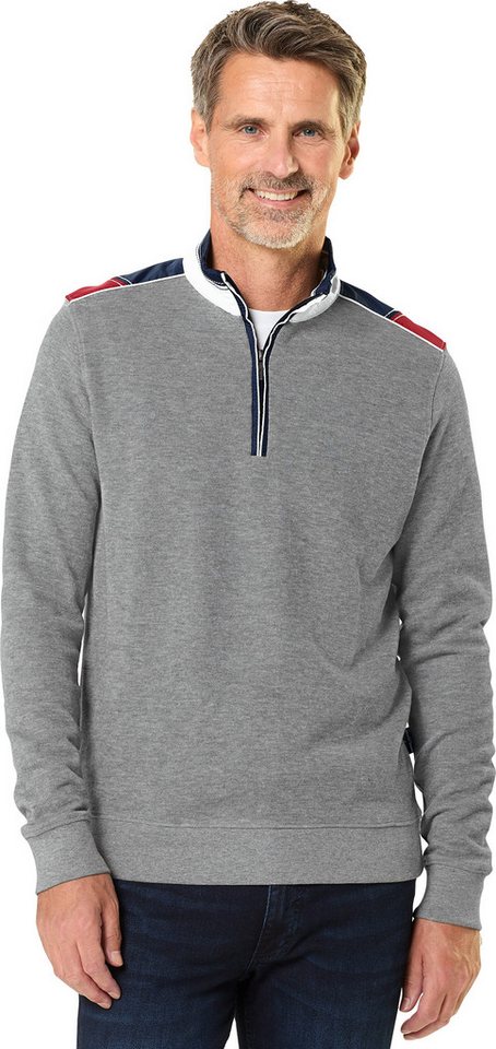 Daniel Hechter Troyer aus Baumwolle Bequemer Pullover mit Half-Zipp – Bild 3 von 5