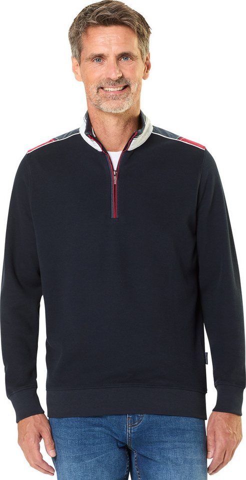 Daniel Hechter Troyer aus Baumwolle Bequemer Pullover mit Half-Zipp – Bild 3 von 5