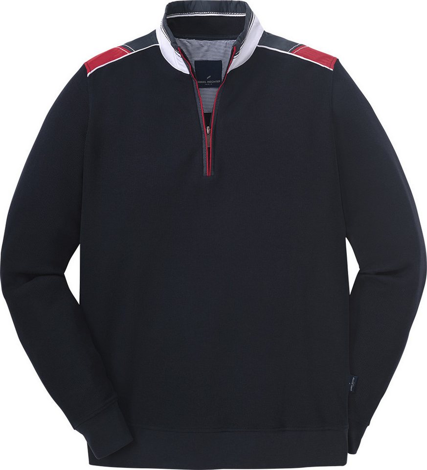 Daniel Hechter Troyer aus Baumwolle Bequemer Pullover mit Half-Zipp – Bild 5 von 5