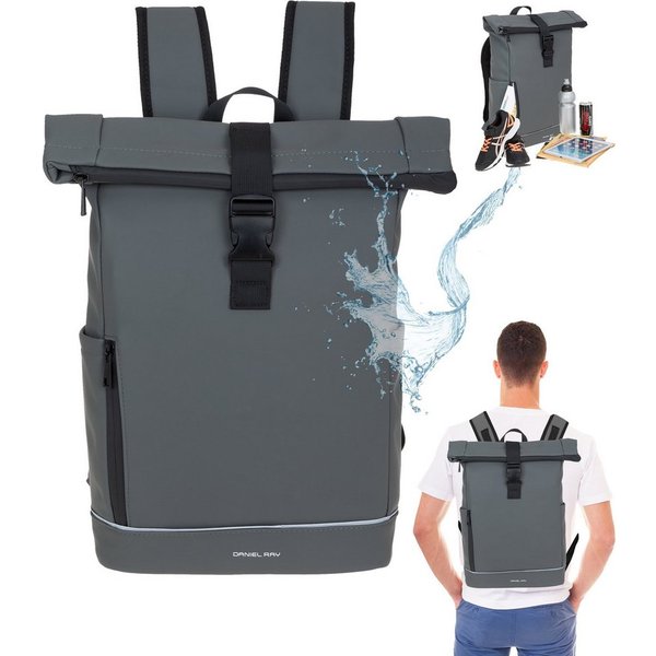 Daniel Ray Freizeitrucksack Kurierrucksack wasserabweisend Outdoor Damen Herren, Highlands Laptoprucksack Tasche wasserabweisend + Etui