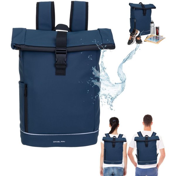 Daniel Ray Freizeitrucksack Kurierrucksack wasserabweisend Outdoor Damen Herren, Highlands Laptoprucksack Tasche wasserabweisend + Etui