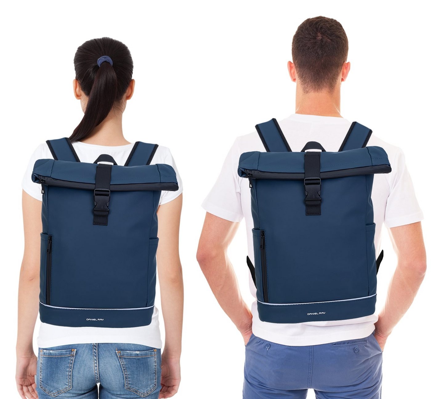 Daniel Ray Freizeitrucksack Kurierrucksack wasserabweisend Outdoor Damen Herren, Highlands Laptoprucksack Tasche wasserabweisend + Etui – Bild 2 von 5