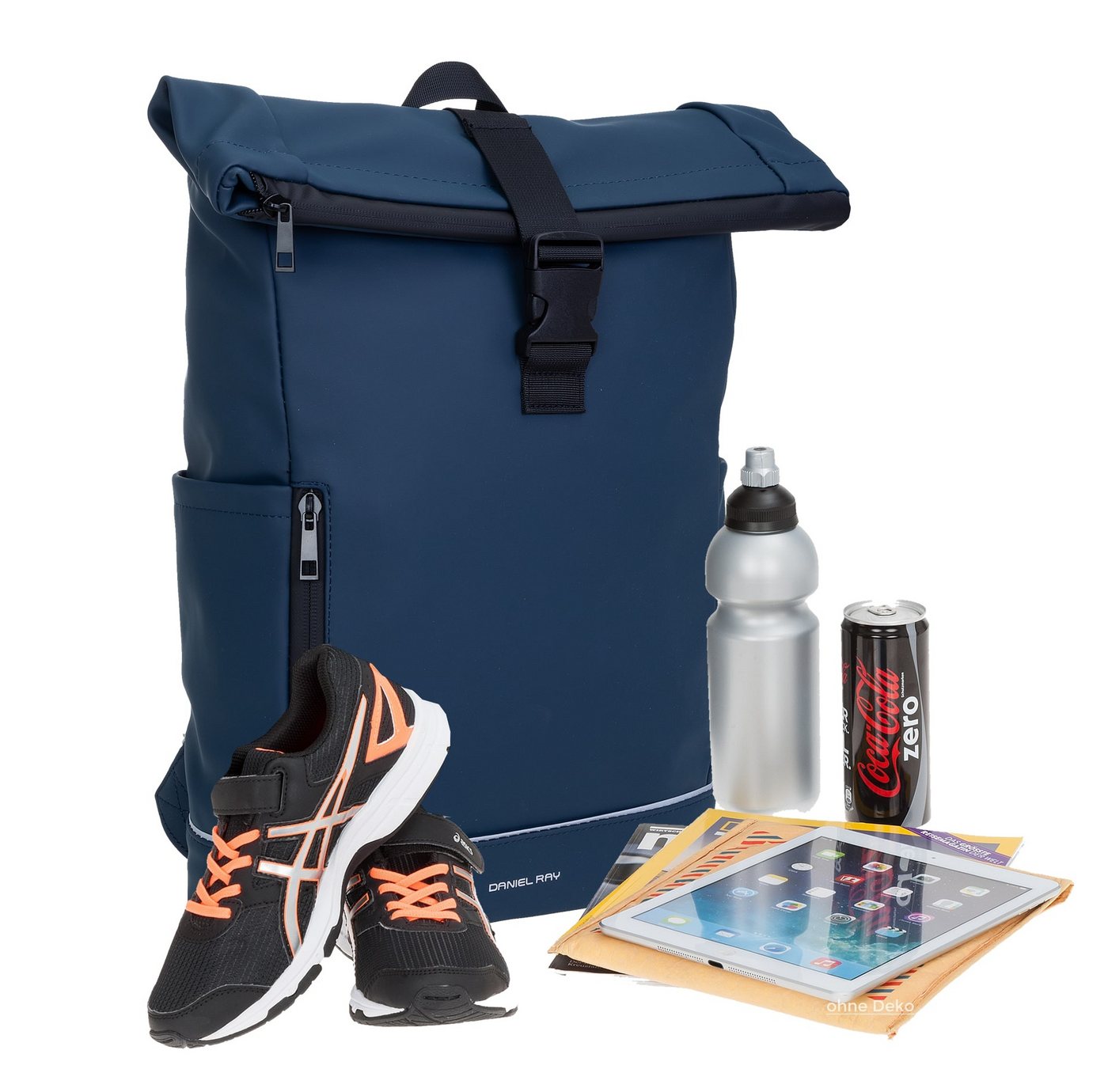 Daniel Ray Freizeitrucksack Kurierrucksack wasserabweisend Outdoor Damen Herren, Highlands Laptoprucksack Tasche wasserabweisend + Etui – Bild 3 von 5