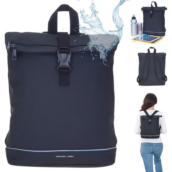 Daniel Ray Rucksack Damen Cityrucksack Daypack small klein Jeff wasserabweisend, A4 Damenrucksack Handtaschenrucksack backpack 251092 + Schlüsseletui